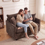 Loveseat Sofa Cloud Sofa Couch 50'', Modern Loveseats 2 Seat Couch 27" Deep Seat - Image 3