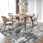 8x10 Area Rugs Washable Rug: Abstract Neutral Rugs Modern Non Slip Area Rug - Image 6