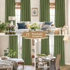 Light Filtering Linen Curtains 84 inch - Image 6
