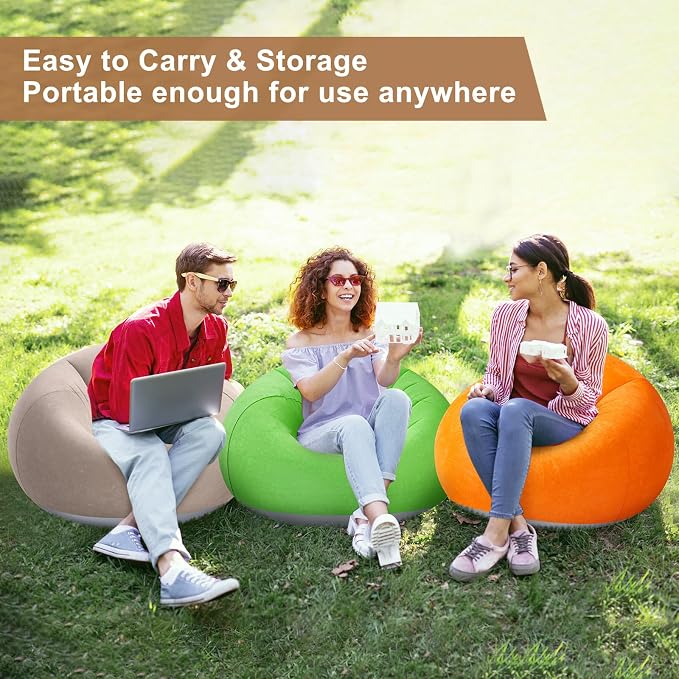 Realspring 6 9 12 Pcs Inflatable Bean Bag Chairs - Image 5