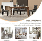 KCC Faux Leather Dining Chairs Set of 4, Upholstered High-end Tufted Dining - Image 7