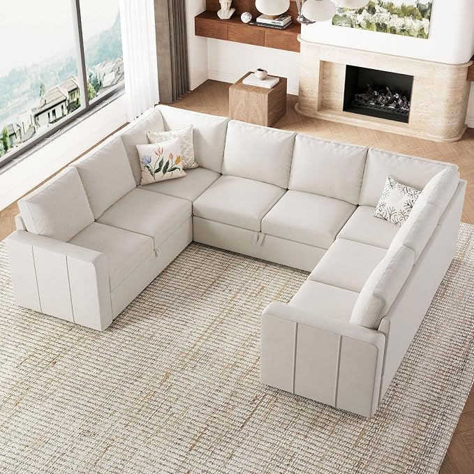 Belffin Modular Sectional Sleeper Sofa Bed - Image 5