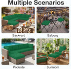 Waterproof Outdoor Cushion Covers, Stretch Patio Slipcovers | UV Resistant - Image 5