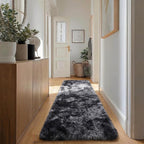 Super Soft Runner Rugs for Hallway 2' x 6', Abstract Grey Bedroom Rugs | Plush - Image 5