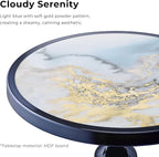 Homes: Inside + Out Halric Modern 25" Tall Round End Table - Image 4