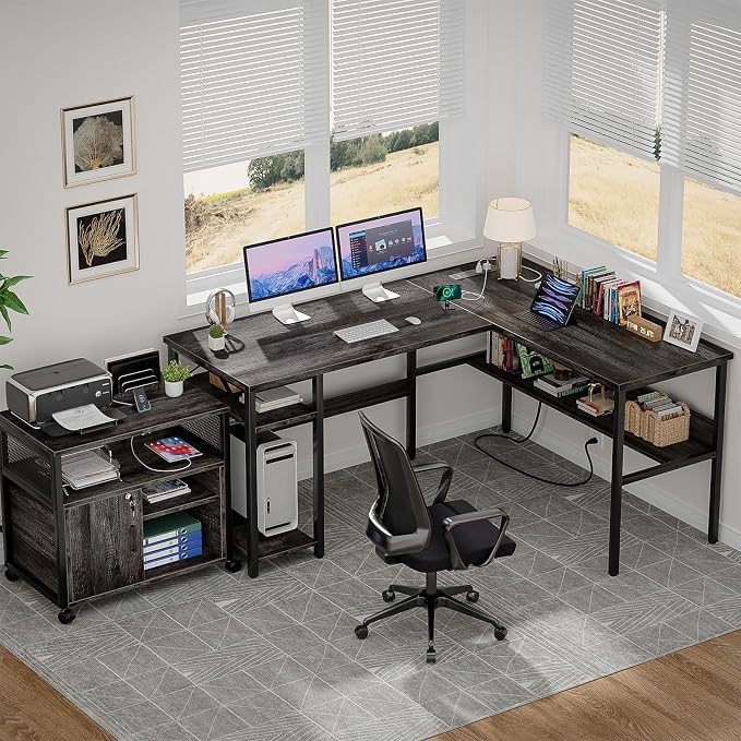 Unikito Reversible L Shaped Desk - Image 2