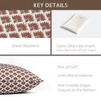 Crumbs Home Modern Farmhouse California Casual Indoor Outdoor Throw Pillow Cover - Image 5