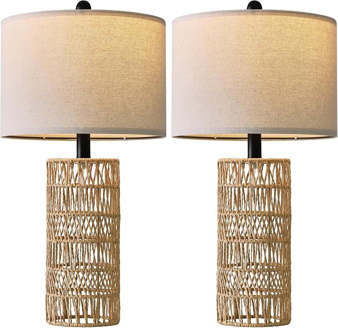 OYEARS 22.5" Boho Table Lamps Set of 2 - Image 8