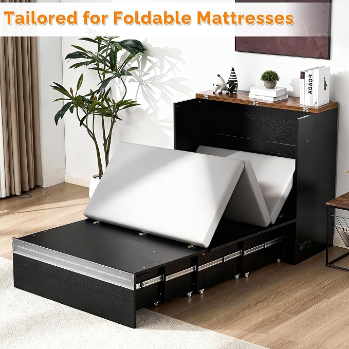 VINGLI Twin Size Murphy Bed - Image 7
