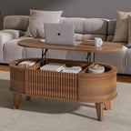 LYNCOHOME Fluted Lift Top Coffee Table by LYNCOHOME