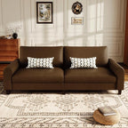 EASE MOOSE 70.6" Faux Leather Loveseat Sofa, Deep Seat Waterproof and - Image 4