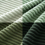 MIULEE Soft Corduroy Decorative Throw Pillow Covers Forest Green 20x20 | Set of - Image 6