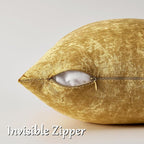 GIGIZAZA Crushed Gold Velvet Throw Pillow Covers 18x18 Pack of 2 | Decorative - Image 2