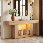 Homieasy Console Table, Farmhouse Wooden Sofa Table Behind Couch, Narrow - Image 3
