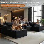 37" Cloud Sectional Couch Ottoman - Image 4