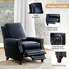 HULALA HOME Genuine Leather Manual Recliner Chair - Image 5