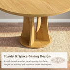 Einhomn 43-59" Extendable Round Dining Table, Kitchen Table - Image 8