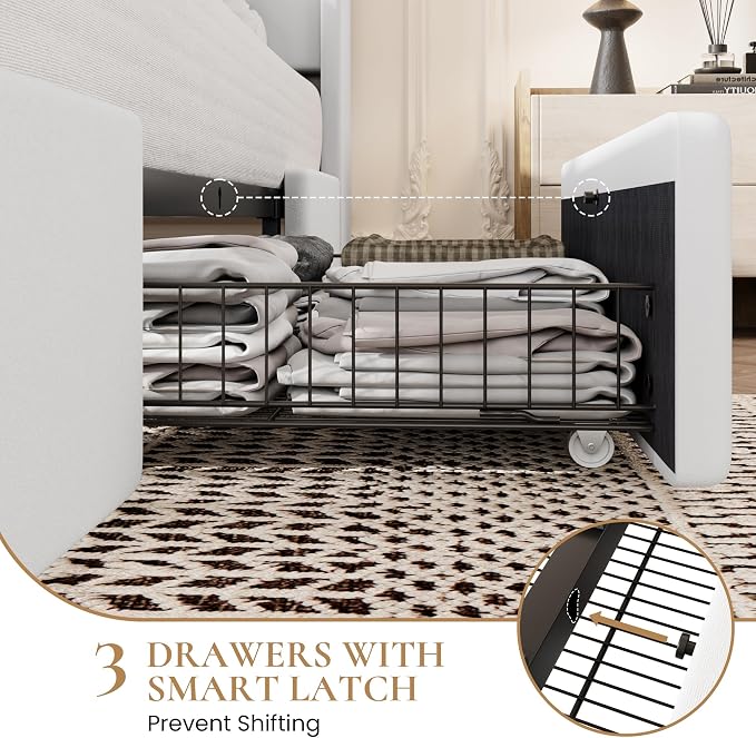 SHA CERLIN Queen Bed Frame - Image 6