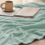 Bedsure GentleSoft Fleece Bed Blankets Full Size Sage Green - Image 4