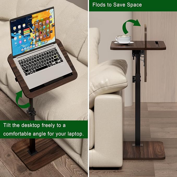Side Table Sofa Tray for Couch - Image 7