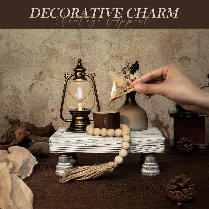 EOSAHR Boho Fir Wood Risers for Decor for Small Vanity - Image 5