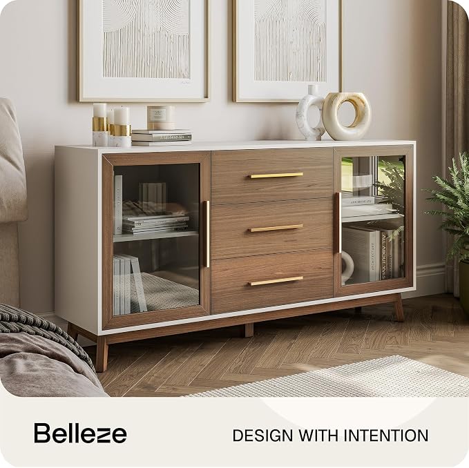 BELLEZE 60‘’ Sideboard Buffet, Console Table - Image 3