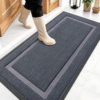 OLANLY Front Door Mat Outside 47x23, All-Season Heavy-Duty Rubber Doormat | by OLANLY