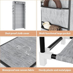 VTRIN Vertical Narrow Shoe Rack Organizer Tall Shoe Rack - Image 4
