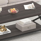 HSH Gray Storage Coffee Table, Modern Center Table - Image 6