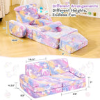 IFNOW Modular Kids Play Couch, Convertible & Washable Toddler Foam Couch Kids - Image 2