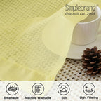 Simplebrand Light Yellow Sheer Curtains 96 Inches Long, Light Filtering Rod - Image 5