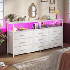 Romorgniz 55" W White Dresser for Bedroom - Image 7