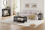 ChooChoo Mission Coffee Table, 40 Black - Image 3