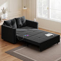 Krcix 3 in 1 Pull Out Couch, 56 Inch Velvet Sofa Bed, Convertible Sleeper Sofa by Krcix