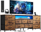 WLIVE 75.5" TV Stand for 65, 85 Inch TV, Dresser for Bedroom by WLIVE
