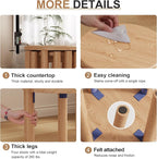 Stackable Stools Set of 4, 100% Solid Wood Stool No Installation Required - Image 5