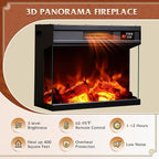 WLIVE 3-Sided Glass Electric Fireplace TV Stand - Image 6