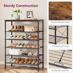 Tajsoon 6 Tier Free Standing Shoe Rack - Image 5