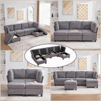 113" Modular Sectional Sofa Couch - Image 5