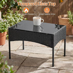 Sweetcrispy 4-Piece Patio Furniture Set, Weather-Resistant PE Rattan Outdoor - Image 5