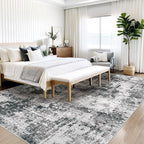 10x14 Area Rug for Living Room: Washable Abstract Large Soft Rugs Non Slip - Image 6