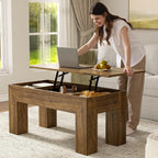 FABATO 41.7'' Lift Top Coffee Table, Wooden Rectangle Coffee Table - Image 4