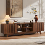 ONBRILL 70-Inch TV Stand for TVs up to 80 Inch, Mid-Century Modern Television - Image 8
