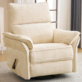 Oversized Recliner Chair, Chenille Glider Rocking Nursery Chair by Rhevoy