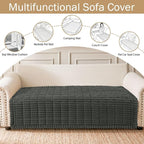 Couch Cover for Dogs, Washable Non Slip Plush Flannel Sofa Protector | Thick - Image 3
