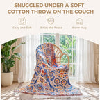 LUTBM Boho Throw Blanket for Couch Sofa Chair Cotton Summer Blankets for - Image 5