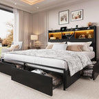 LARMACE King Size Bed Frame by LARMACE