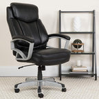 Flash Furniture HERCULES Series Big & Tall 500 lb. Rated Black LeatherSoft - Image 2