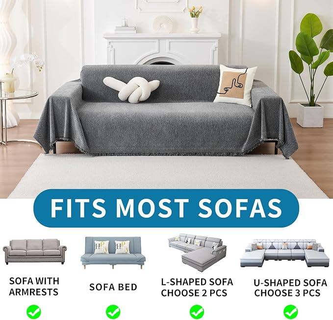 HAOMAIJIA Non Slip Couch Cover Sofa Covers - Image 6