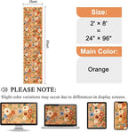 DUKINO 2x8 Washable Runner Rug, Floral Non Slip Kitchen Runner Rug, Soft Throw - Image 2